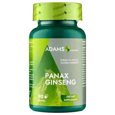Panax ginseng 1000mg 90cps - ADAMS SUPPLEMENTS